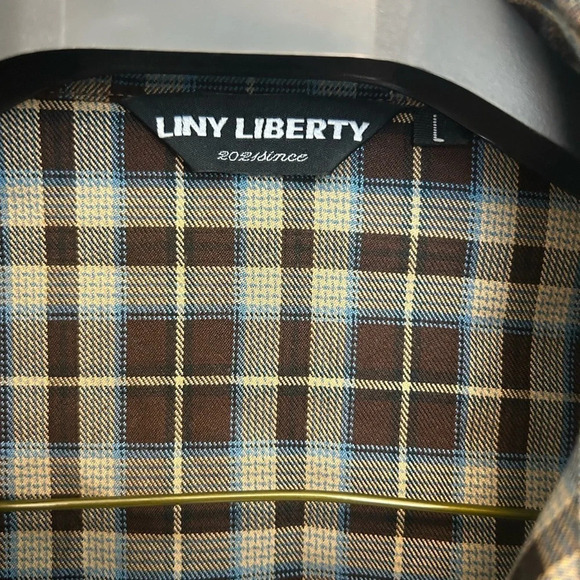 Liny Liberty deconstructed plaid crop jacket size L in mint condition - Picture 4 of 12